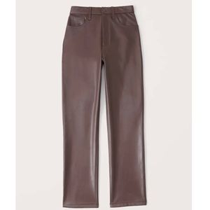 Vegan Leather 90’s Straight Pants